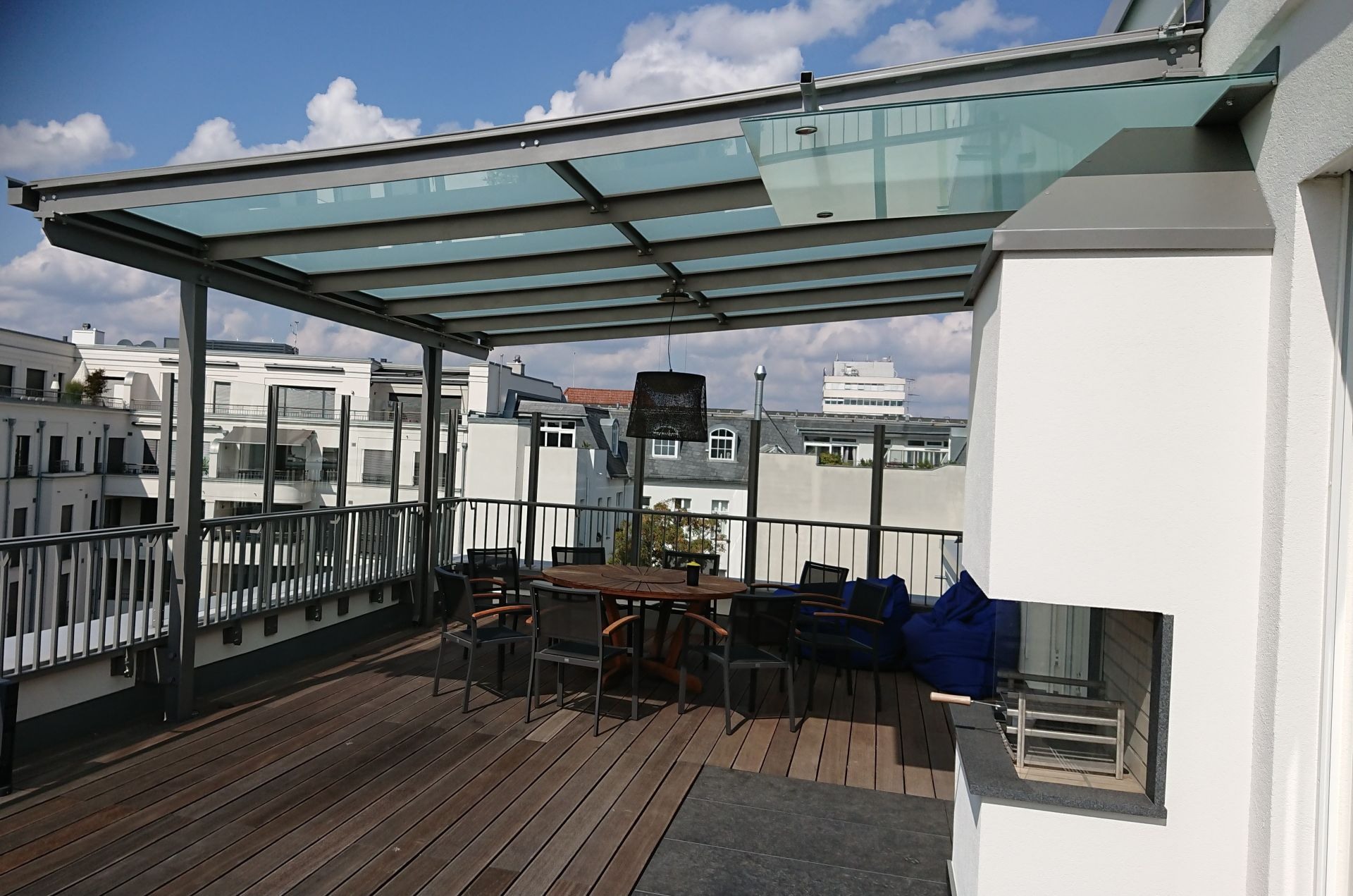 Terrassenüberdachung – Sächsische Str. (Detail) - L&S Metallbau